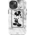 Disney Mickey Mouse Shape on Marble iPhone 15 Impact Case